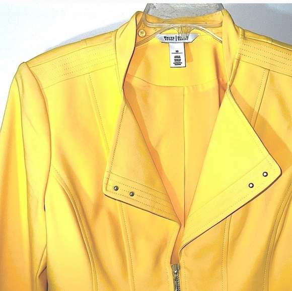 EUC WHBM Yellow Zip Jacket/Blazer -size 10 - Picture 2 of 8